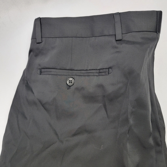 NWOT Daniel Espino wool slim fit unhemmed satin sheen dress pant - Picture 4 of 5